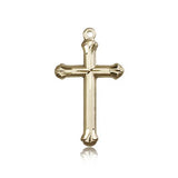 Cross Pendant, 14 Karat Gold - 14 KT Yellow Gold