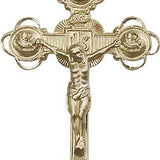 Crucifix Pendant, 14 Karat Gold - 14 KT Yellow Gold