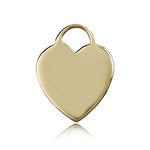Heart Medal, 14 Karat Gold - 14 KT Yellow Gold