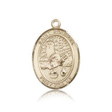 St. Rosalia Medal, 14 Karat Gold, Large - 14 KT Yellow Gold