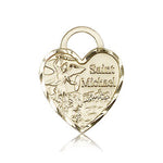 St. Michael the Archangel Medal, 14 Karat Gold - 14 KT Yellow Gold