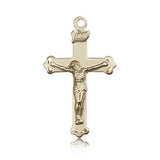 Crucifix Pendant, 14 Karat Gold - 14 KT Yellow Gold