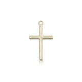 Cross Pendant, 14 Karat Gold - 14 KT Yellow Gold