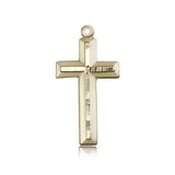 Cross Pendant, 14 Karat Gold - 14 KT Yellow Gold