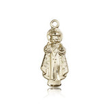 Infant of Prague Medal, 14 Karat Gold - 14 KT Yellow Gold