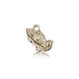 Praying Hands Medal, 14 Karat Gold - 14 KT Yellow Gold