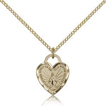 Miraculous Heart Medal, Gold Filled - Gold-tone