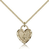 Miraculous Heart Medal, Gold Filled - Gold-tone