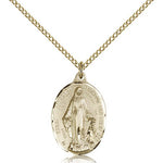 Immaculate Conception Medal, Gold Filled - Gold-tone