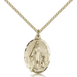 Immaculate Conception Medal, Gold Filled - Gold-tone