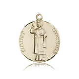 St. Stephen Medal, 14 Karat Gold - 14 KT Yellow Gold
