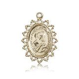 Our Lady of Perpetual Help Medal, 14 Karat Gold - 14 KT Yellow Gold
