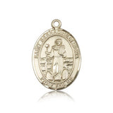 St. Bernadine of Sienna Medal, 14 Karat Gold, Large - 14 KT Yellow Gold