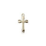Cross Pendant, 14 Karat Gold - 14 KT Yellow Gold