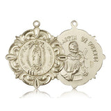 Our Lady of Guadalupe Medal, 14 Karat Gold - 14 KT Yellow Gold