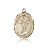 Our Lady of All Nations Medal, 14 Karat Gold, Large - 14 KT Yellow Gold