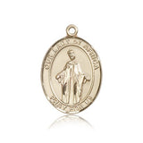 Our Lady of Africa Medal, 14 Karat Gold, Large - 14 KT Yellow Gold