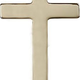 Cross Pendant, 14 Karat Gold - 14 KT Yellow Gold
