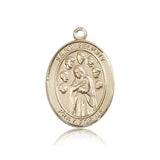 St. Felicity Medal, 14 Karat Gold, Large - 14 KT Yellow Gold