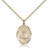 Our Lady of San Juan Medal, Gold Filled, Medium - Gold-tone