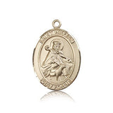 St. William of Rochester Medal, 14 Karat Gold, Large - 14 KT Yellow Gold