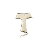 Tau Cross Pendant, 14 Karat Gold - 14 KT Yellow Gold