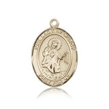 Our Lady of Mercy Medal, 14 Karat Gold, Large - 14 KT Yellow Gold
