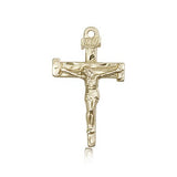 Nail Crucifix Pendant, 14 Karat Gold - 14 KT Yellow Gold