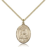 St. Walburga Medal, Gold Filled, Medium - Gold-tone
