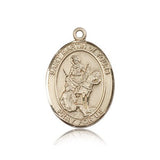St. Martin of Tours Medal, 14 Karat Gold, Large - 14 KT Yellow Gold