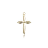 Cross Pendant, 14 Karat Gold - 14 KT Yellow Gold