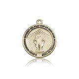 Miraculous Medal, 14 Karat Gold - 14 KT Yellow Gold