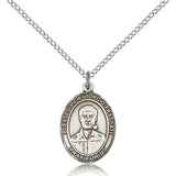 Blessed Pier Giorgio Frassati Medal, Sterling Silver, Medium - 18" 1.2mm Sterling Silver Chain + Clasp