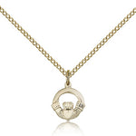 Claddagh Medal, Gold Filled - Gold-tone