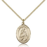 St. Daniel Medal, Gold Filled, Medium - Gold-tone
