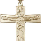 Cursillio Cross Pendant, Gold Filled - 24" 2.4mm Gold Plated Endless Chain