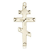 Cross Pendant, 14 Karat Gold - 14 KT Yellow Gold
