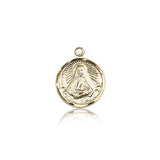St. Frances Xavier Cabrini Medal, 14 Karat Gold - 14 KT Yellow Gold