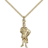 St. Florain Medal, Gold Filled - Gold-tone