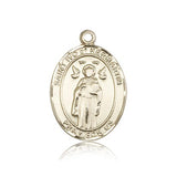 St. Ivo Medal, 14 Karat Gold, Large - 14 KT Yellow Gold