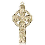 Kilklispeen Cross Pendant, 14 Karat Gold - 14 KT Yellow Gold