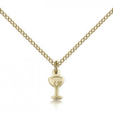 Chalice Medal, Gold Filled - Gold-tone