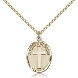 A Friend In Jesus Medal, Gold Filled - Gold-tone