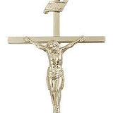 Crucifix Pendant, Gold Filled - 24" 2.4mm Gold Plated Endless Chain