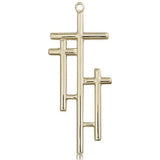 Cross Pendant, 14 Karat Gold - 14 KT Yellow Gold