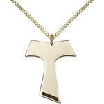 Tau Cross Pendant, Gold Filled - Gold-tone