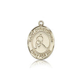 St. Christopher Ice Hockey Medal, 14 Karat Gold, Medium - 14 KT Yellow Gold