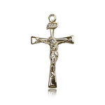 Maltese Crucifix Pendant, 14 Karat Gold - 14 KT Yellow Gold