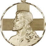 Christ Profile Necklace, 14 Karat Gold - 14 KT Yellow Gold