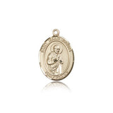 St. Isaac Jogues Medal, 14 Karat Gold, Medium - 14 KT Yellow Gold